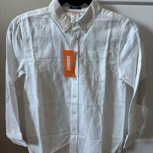 NEW Gymboree Linen Blend Shirt Boy’s Size M (7-8)